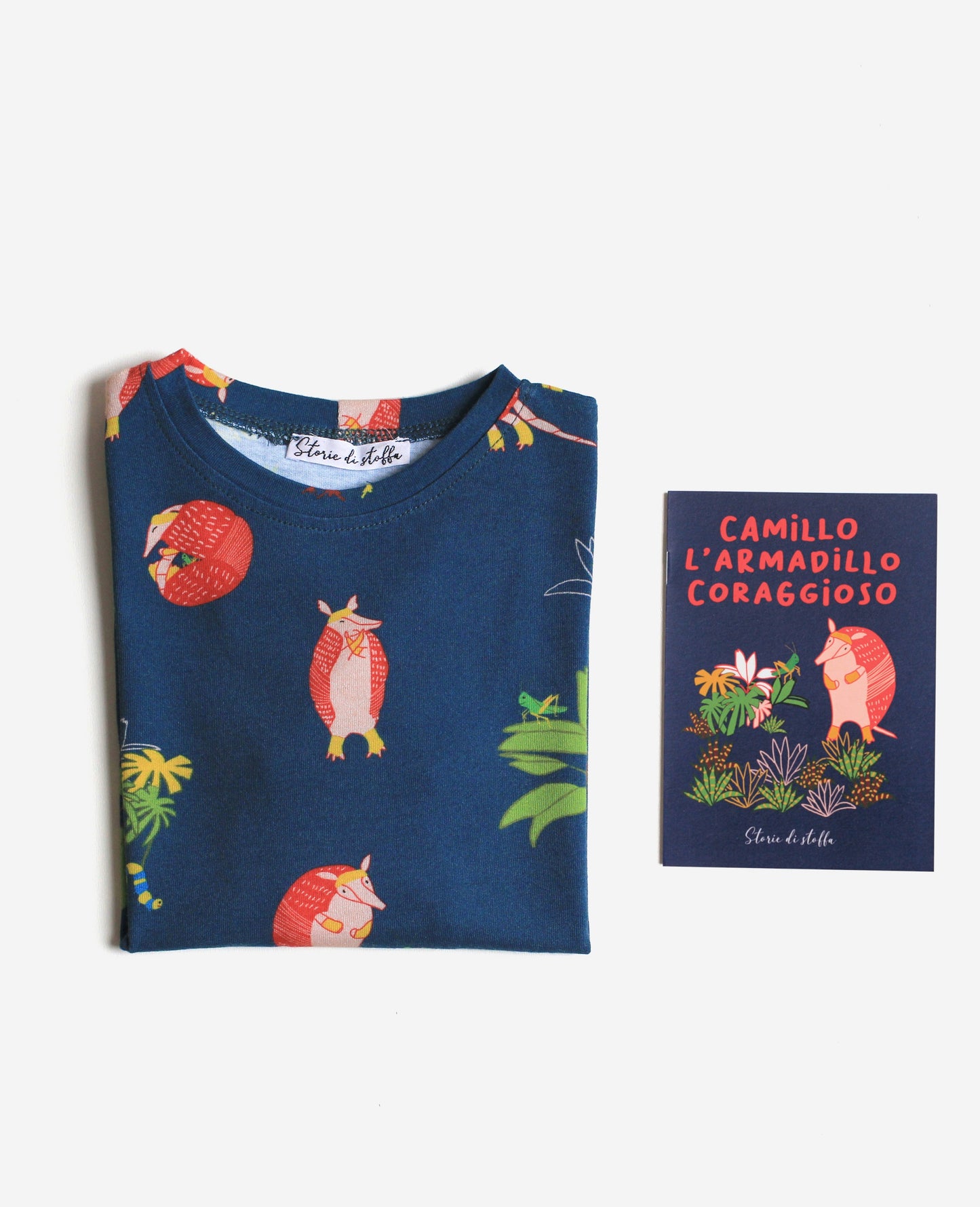 T-shirt Camillo l'armadillo coraggioso